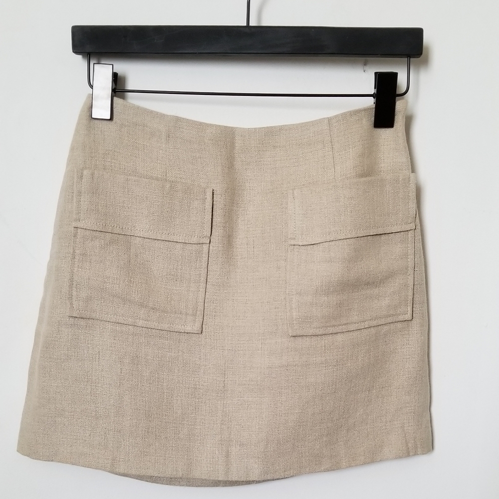 Club Monaco Linen Mini Skirt, Size 0